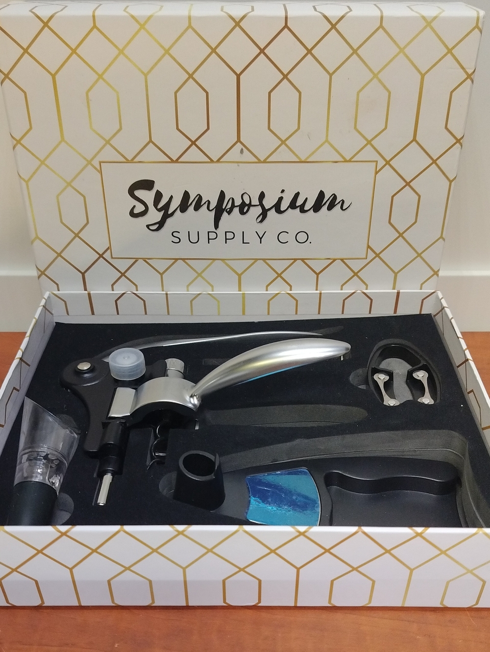 Symposium Supply Co. Wine Bottle Opener Set  5-piece kit. New in Box. Unused